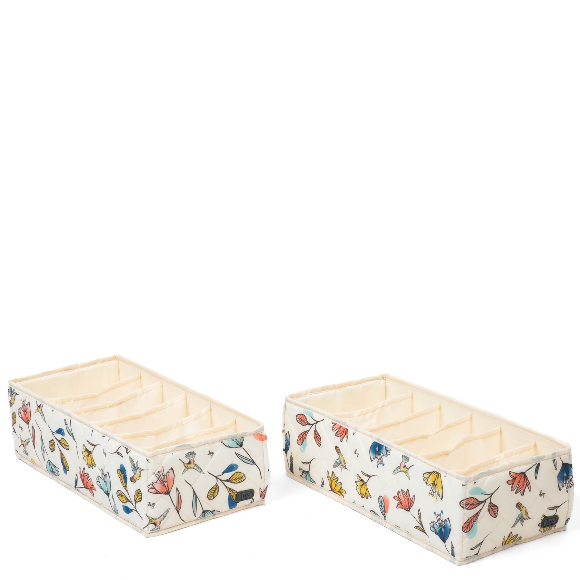 Dolly 2pc 6 Pocket Drawer Organizer - HUMMINGBIRD FLORAL - Dolly2pk_HummingbirdFloral_02